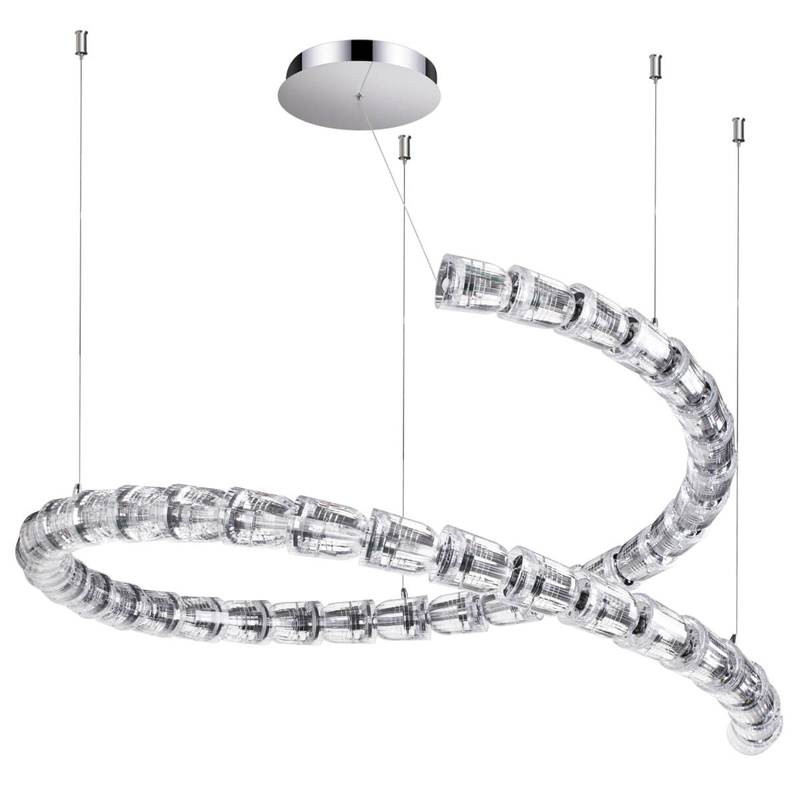 Люстра Safora Chrome Хром Прозрачный Люстра Safora Chrome Хром Прозрачный в Волгограде | Loft Concept