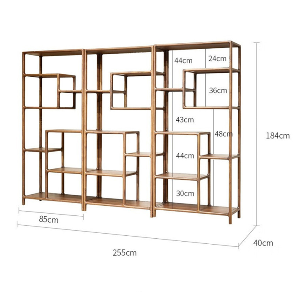 Стеллаж деревянный с полками для хранения Moon Walnut Furniture Стеллаж деревянный с полками для хранения Moon Walnut Furniture в Волгограде