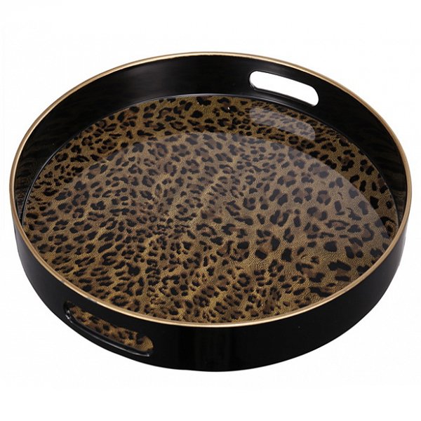 Поднос Leopard Коричневый Поднос Leopard Коричневый в Волгограде | Loft Concept