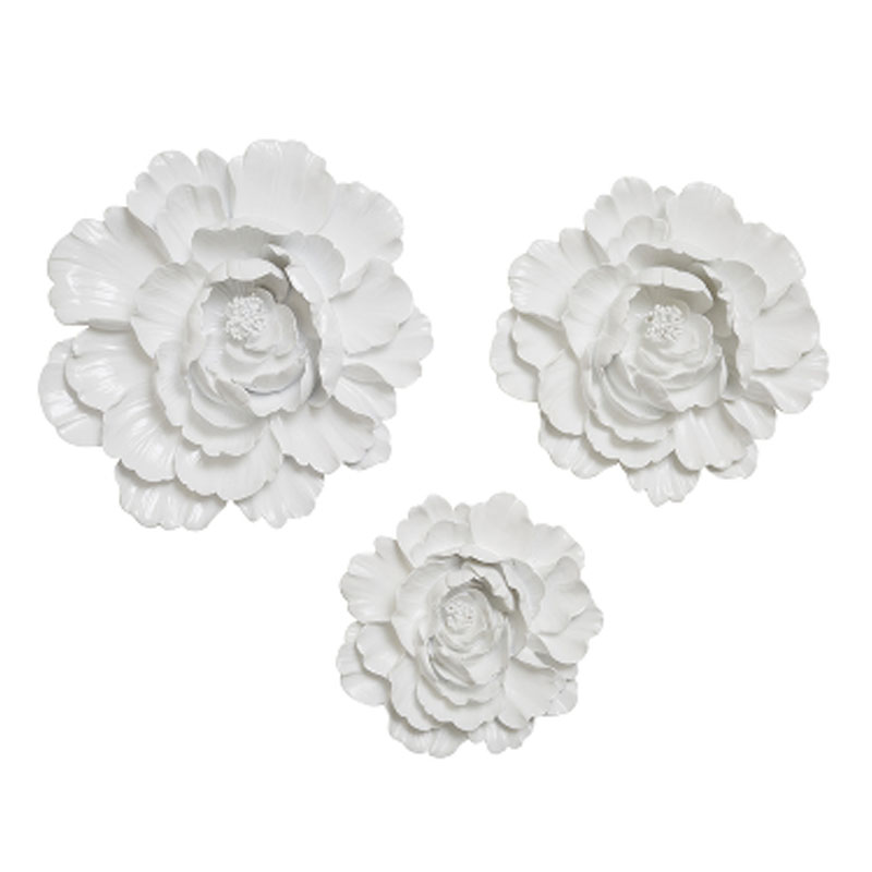 Аксессуар на стену Decor Flowers Rose Hip white Белый Аксессуар на стену Decor Flowers Rose Hip white Белый в Волгограде | Loft Concept