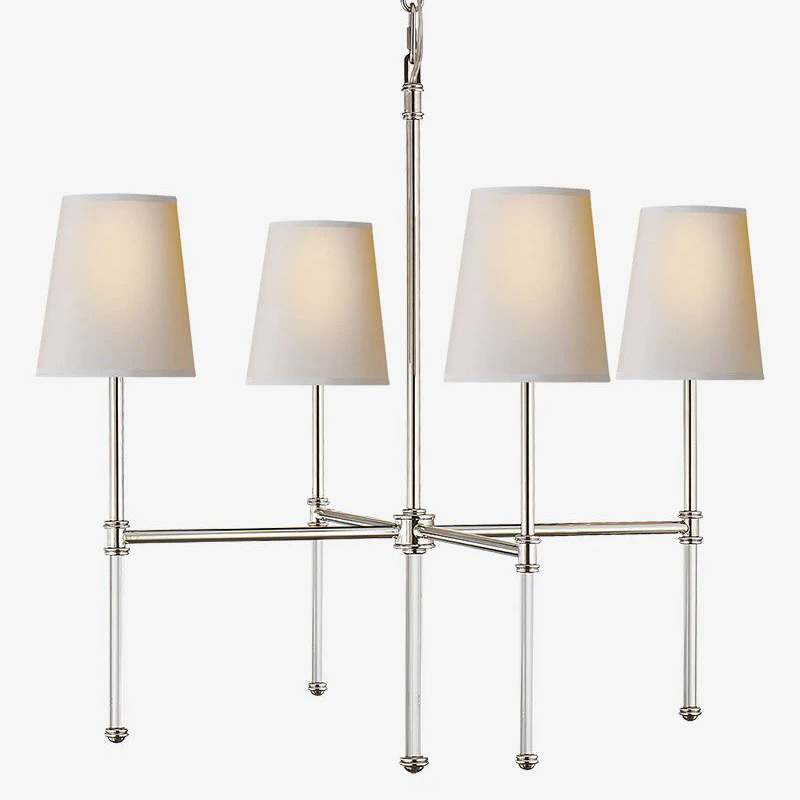Люстра Nicoleta Silver Chandelier Серебряный Белый Люстра Nicoleta Silver Chandelier Серебряный Белый в Волгограде | Loft Concept