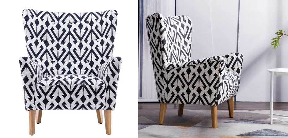 Кресло Black and White Triangle Chair Кресло Black and White Triangle Chair - Loft-Concept в Волгограде