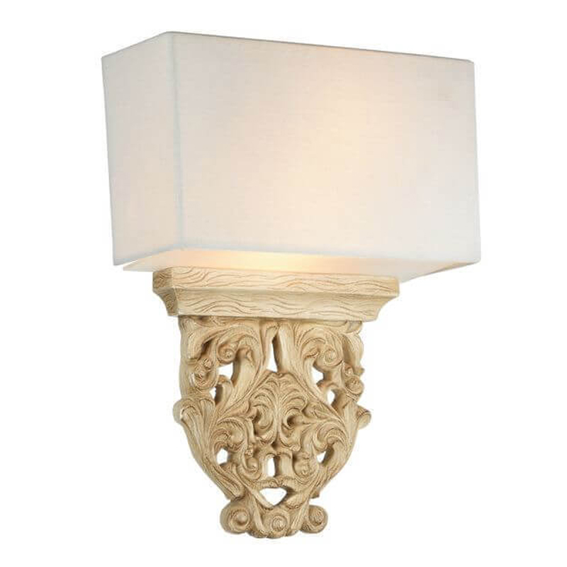 Бра Agueta Light Sconce Белый Бежевый Бра Agueta Light Sconce Белый Бежевый в Волгограде | Loft Concept