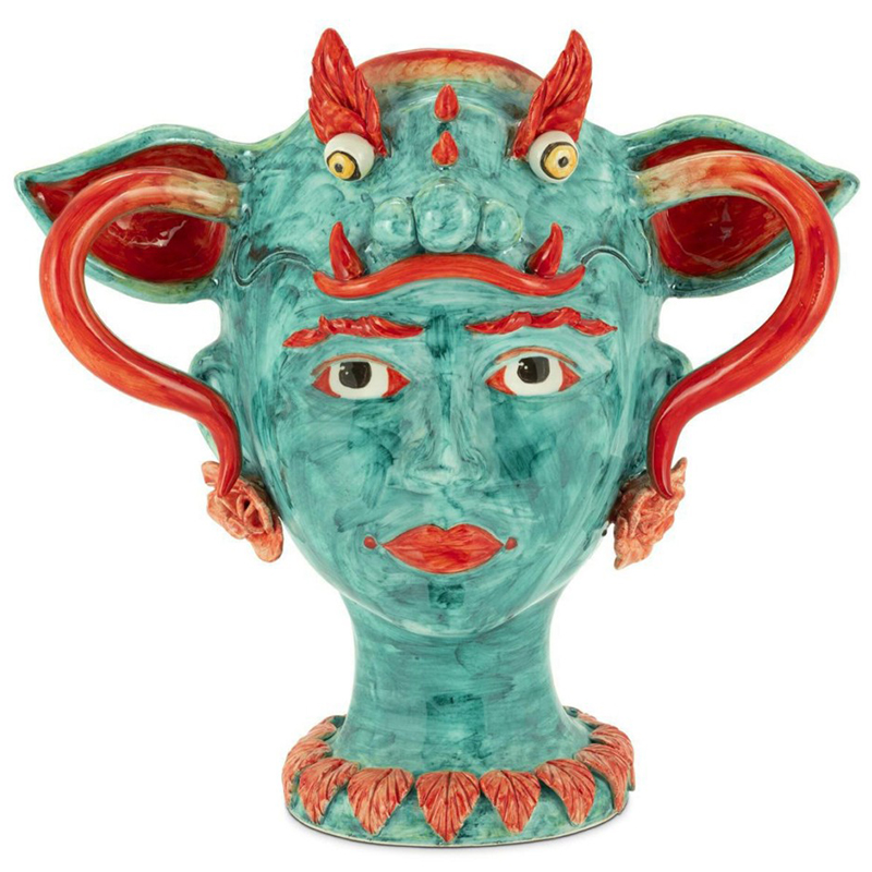 Ваза Vase Selva Dragon Бирюзовый Красный Ваза Vase Selva Dragon Бирюзовый Красный в Волгограде | Loft Concept