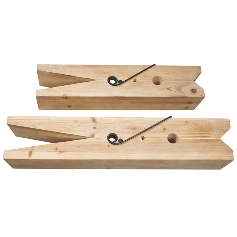 Комплект из 2-х полок в виде прищепок Clothespins Shelves Древесина Комплект из 2-х полок в виде прищепок Clothespins Shelves Древесина в Волгограде | Loft Concept