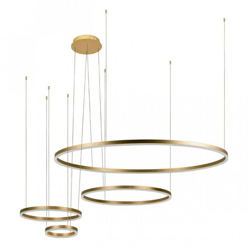 Люстра Neo Circles Gold II Золотой Люстра Neo Circles Gold II Золотой в Волгограде | Loft Concept
