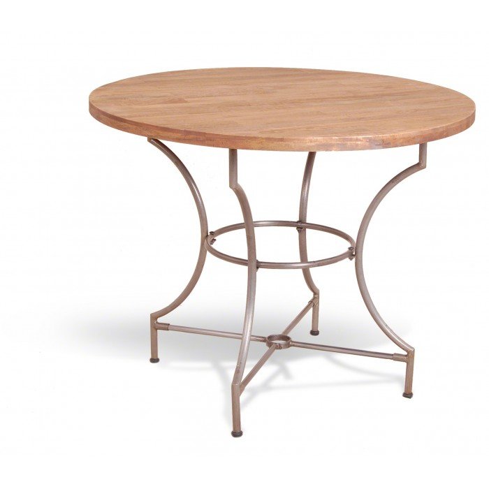 Cтол Industrial Metal Rust Round Dining Table Cтол Industrial Metal Rust Round Dining Table в Волгограде | Loft Concept