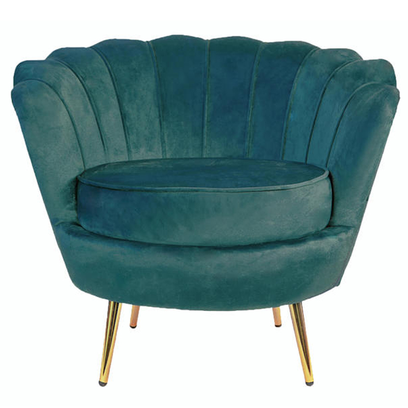 Кресло Бирюзовый велюр Trapezium Turquoise velvet Бирюзовый Кресло Бирюзовый велюр Trapezium Turquoise velvet Бирюзовый в Волгограде | Loft Concept