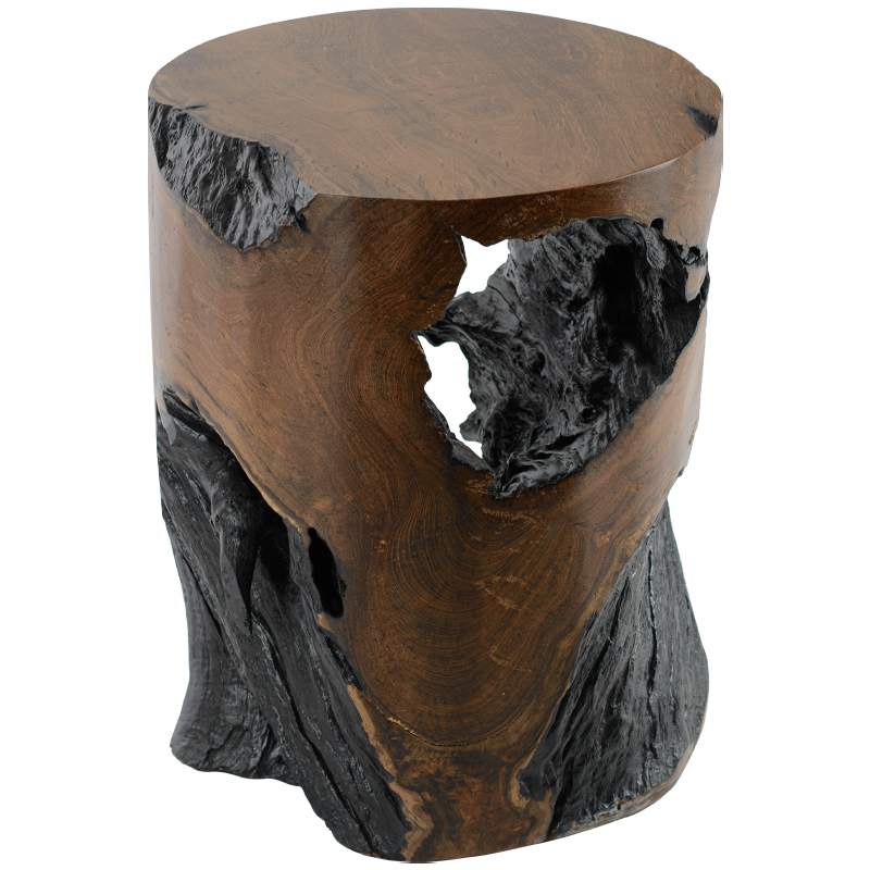 Приставной стол Old Stump Side Table Коричневый Приставной стол Old Stump Side Table Коричневый в Волгограде | Loft Concept