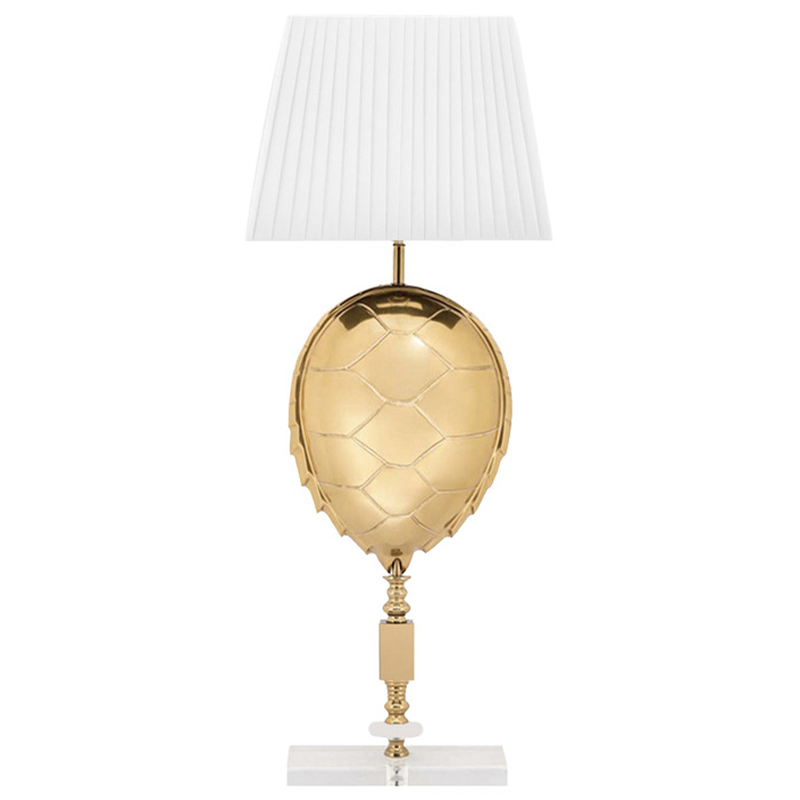 Настольная Лампа Table Lamp Turtle Белый Глянцевое золото Настольная Лампа Table Lamp Turtle Белый Глянцевое золото в Волгограде | Loft Concept