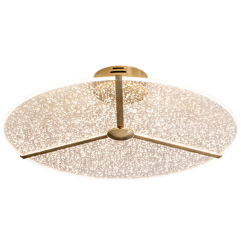 Потолочный светильник Carla ceiling lamp Прозрачный Латунь Потолочный светильник Carla ceiling lamp Прозрачный Латунь в Волгограде | Loft Concept