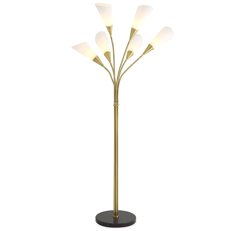 Торшер Eichholtz Floor Lamp Gagnon Черный Мрамор Nero Латунь Белый Торшер Eichholtz Floor Lamp Gagnon Черный Мрамор Nero Латунь Белый в Волгограде | Loft Concept
