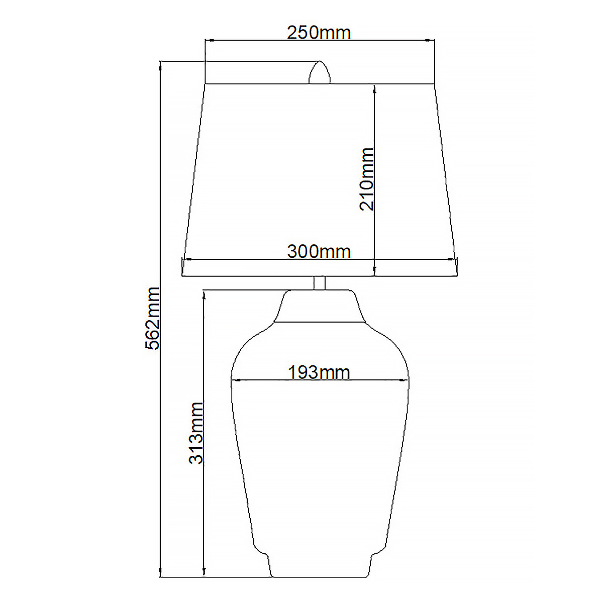 Настольная лампа с белым конусным абажуром и ребристым керамическим основанием Quintiesse в Волгограде