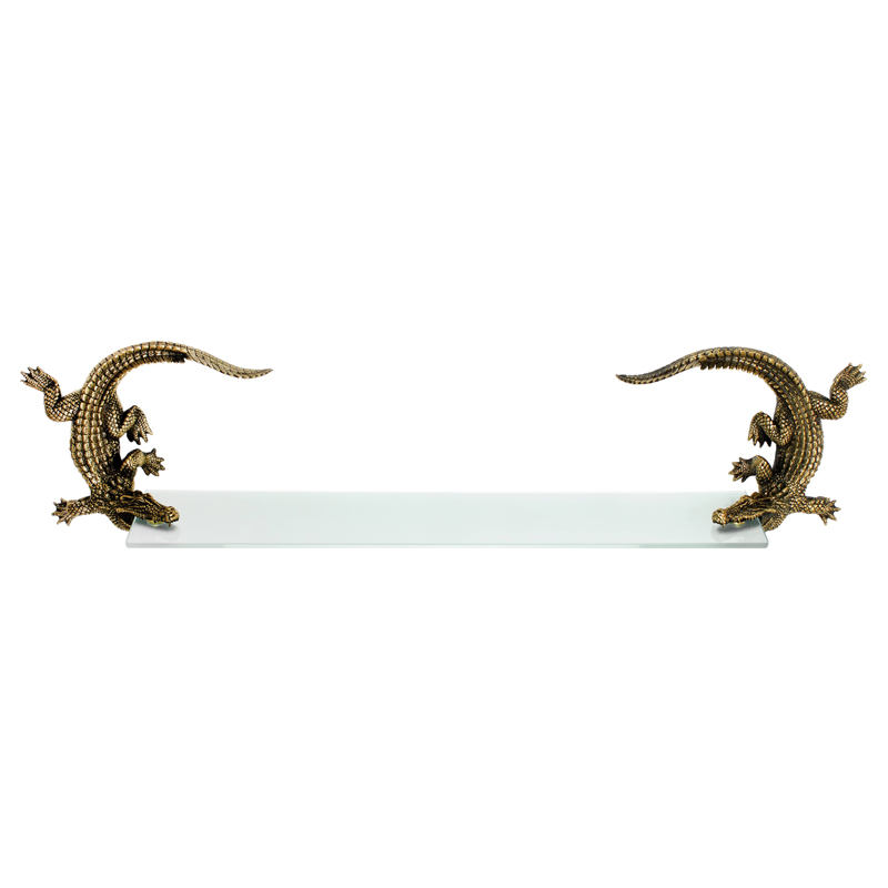 Полка для ванной Bronze Crocodiles Бронза Полка для ванной Bronze Crocodiles Бронза в Волгограде | Loft Concept