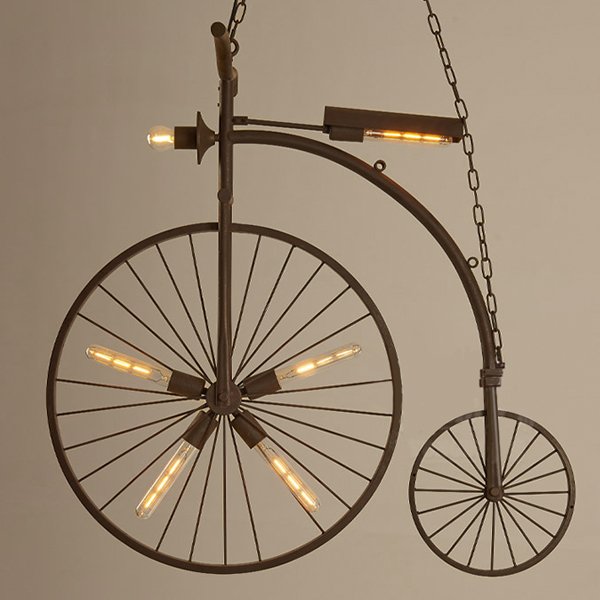 Сhandelier Loft BIKE Искусственная бурая ржавчина Сhandelier Loft BIKE Искусственная бурая ржавчина в Волгограде | Loft Concept