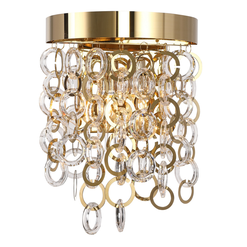 Бра Maryse Sconce Глянцевое золото Прозрачный Бра Maryse Sconce Глянцевое золото Прозрачный в Волгограде | Loft Concept