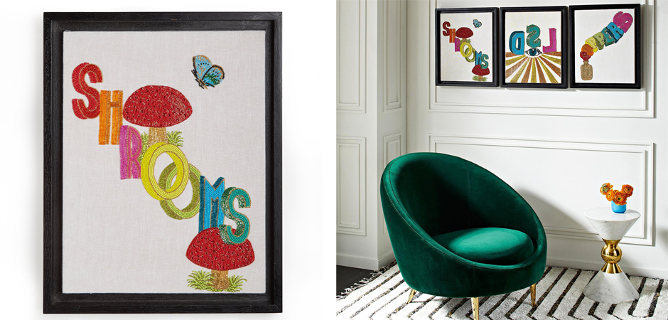 Панно Jonathan Adler Shrooms Beaded Wall Art Панно Jonathan Adler Shrooms Beaded Wall Art - Loft-Concept в Волгограде