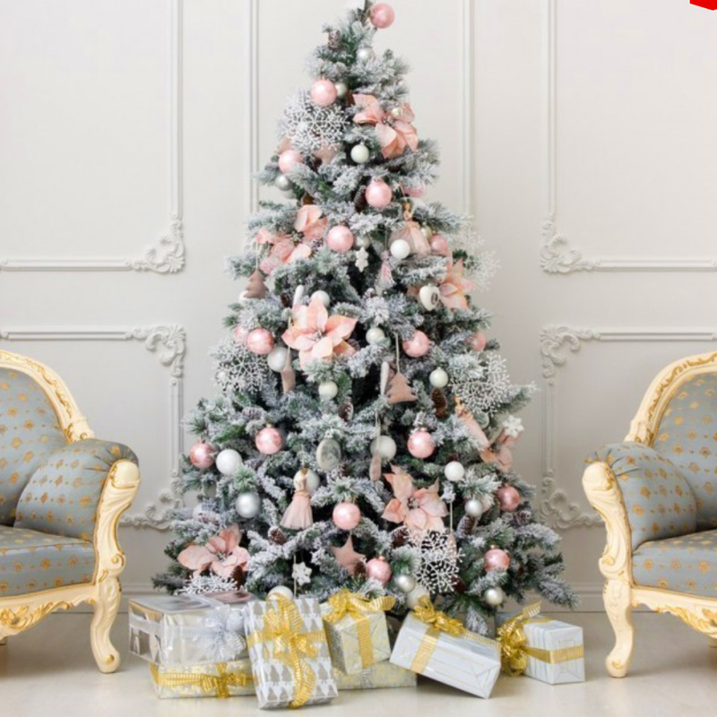Ель Дизайнерская Розовый декор Christmas Tree Black Pink Fowers Розовый Белый Зеленый Ель Дизайнерская Розовый декор Christmas Tree Black Pink Fowers Розовый Белый Зеленый в Волгограде | Loft Concept
