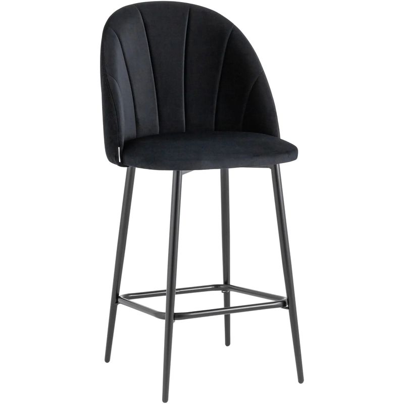 Барный Стул Balsari S Chair Черный Велюр Черный Барный Стул Balsari S Chair Черный Велюр Черный в Волгограде | Loft Concept