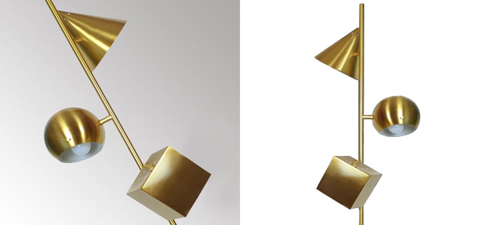 Торшер 3D geometry Gold Торшер 3D geometry Gold - Loft-Concept в Волгограде