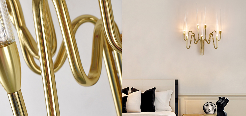 Бра Golden candle 3 Wall Sconce 7 ламп Бра Golden candle 3 Wall Sconce 7 ламп - Loft-Concept в Волгограде