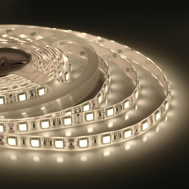 Светодиодная влагозащищенная лента 60LED/m 5050SMD теплый белый 5M Белый Светодиодная влагозащищенная лента 60LED/m 5050SMD теплый белый 5M Белый в Волгограде | Loft Concept