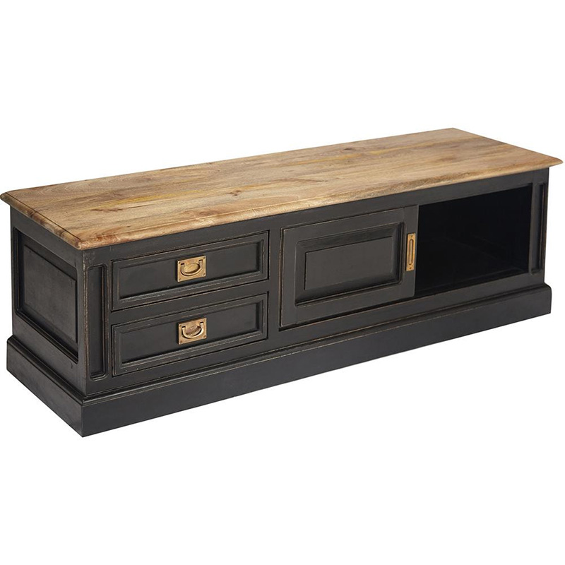 TV-тумба Provence Sylvie TV-stand Черный Древесина TV-тумба Provence Sylvie TV-stand Черный Древесина в Волгограде | Loft Concept