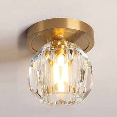 Потолочный светильник RH Boule de Cristal Single ceiling light Латунь Прозрачное Стекло Потолочный светильник RH Boule de Cristal Single ceiling light Латунь Прозрачное Стекло в Волгограде | Loft Concept