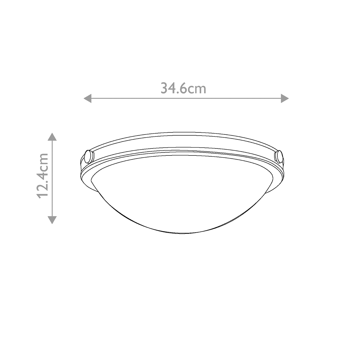 Потолочный светильник цвета латунь с полусферическим матовым белым плафоном Hinkley в Волгограде