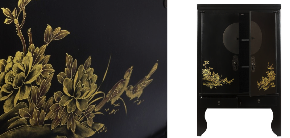 Шкаф Chinese Bird Black Шкаф Chinese Bird Black - Loft-Concept в Волгограде