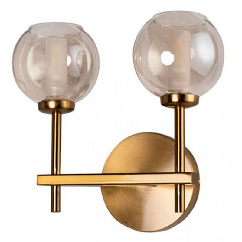 Бра RH Boule de Cristal Double Wall Lamp amber Gold Золотой Амбре янтарь Бра RH Boule de Cristal Double Wall Lamp amber Gold Золотой Амбре янтарь в Волгограде | Loft Concept