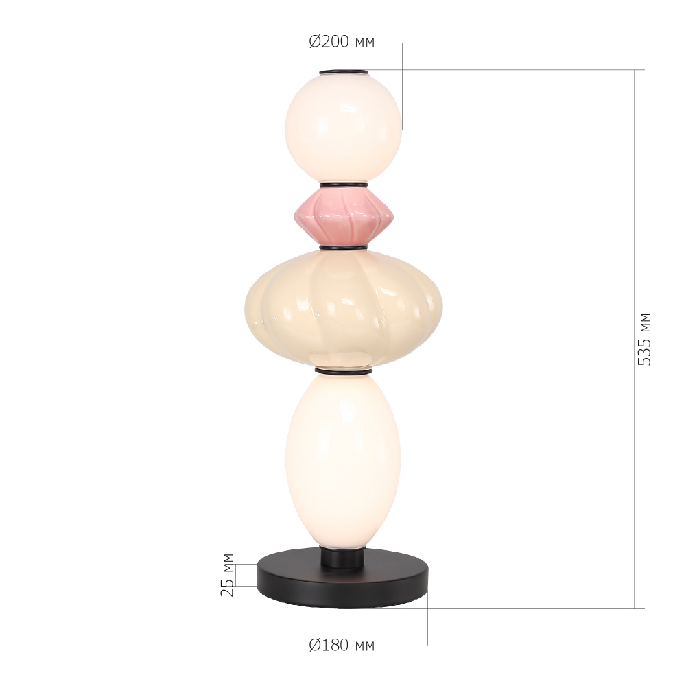 Настольная лампа с фигурными керамическими элементами Fragrant Light в Волгограде