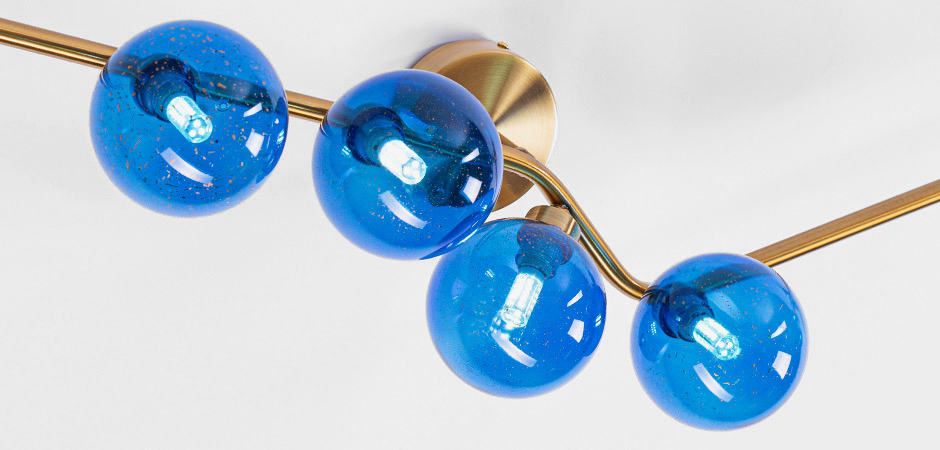 Бра Cherry FLUSH MOUNT Wall Lamp blue Бра Cherry FLUSH MOUNT Wall Lamp blue - Loft-Concept в Волгограде