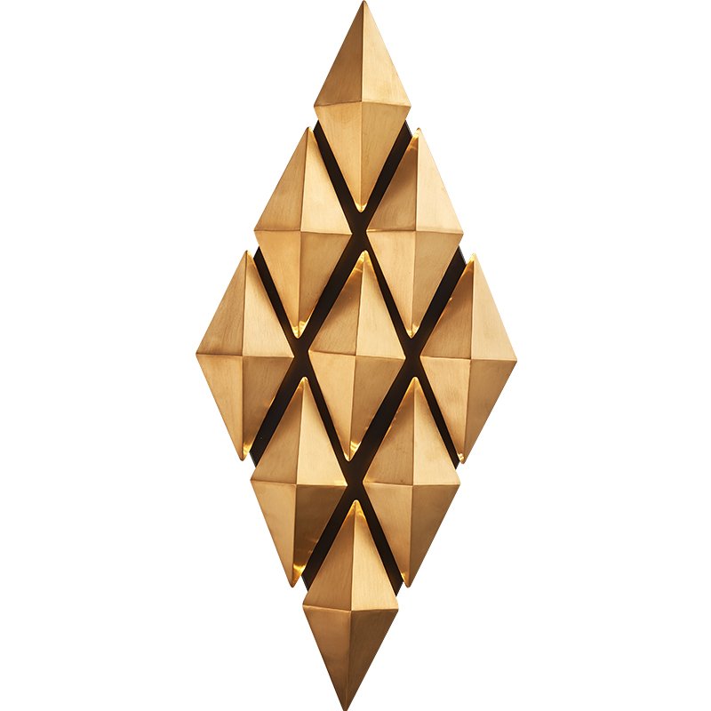 Бра Honeycomb Gold lozenges Wall Lamp Золотой Бра Honeycomb Gold lozenges Wall Lamp Золотой в Волгограде | Loft Concept