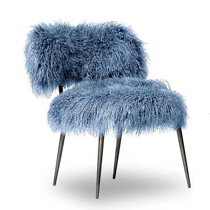Стул Baxter Nepal Fauteuil Сапфирово-синий Темная бронза Стул Baxter Nepal Fauteuil Сапфирово-синий Темная бронза в Волгограде | Loft Concept