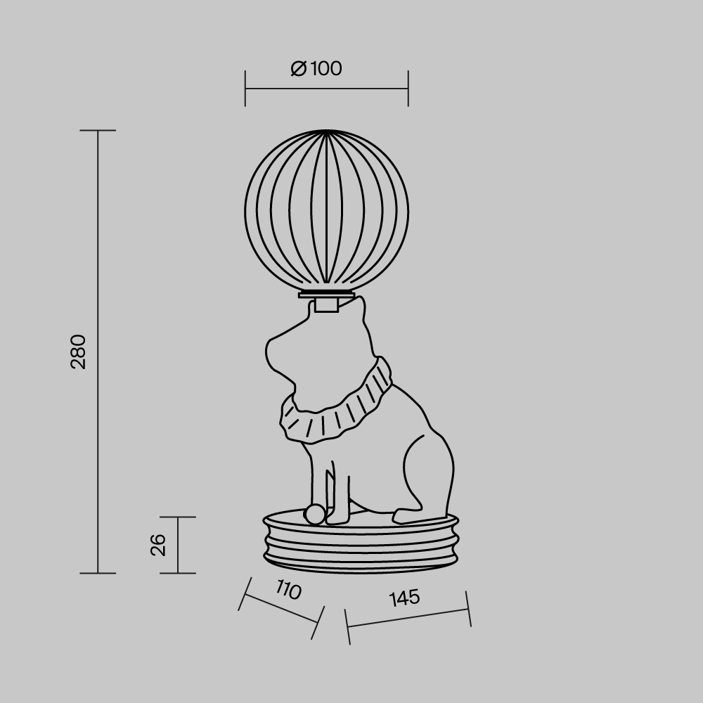 Настольный светильник Senor Capybara 3000К 5Вт в Волгограде