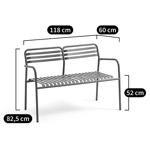 Скамья из алюминия Mack Metal Bench Green Скамья из алюминия Mack Metal Bench Green в Волгограде