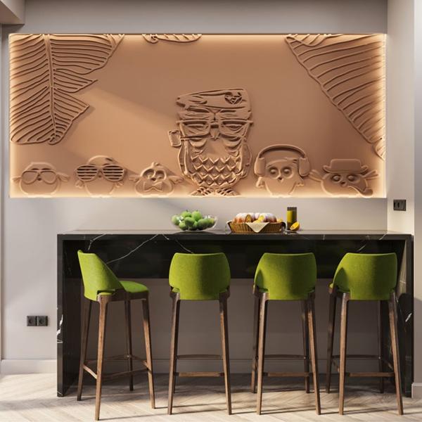 Барельеф OWLS Барельеф OWLS в Волгограде | Loft Concept