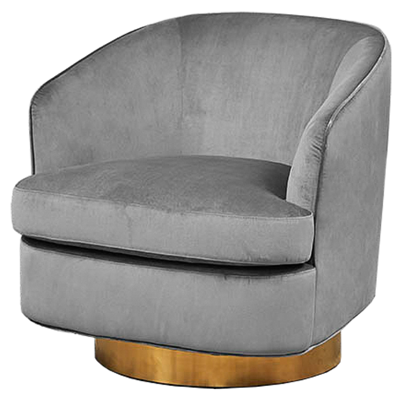 Кресло Stardust Armchair Grey Серый Латунь Кресло Stardust Armchair Grey Серый Латунь в Волгограде | Loft Concept
