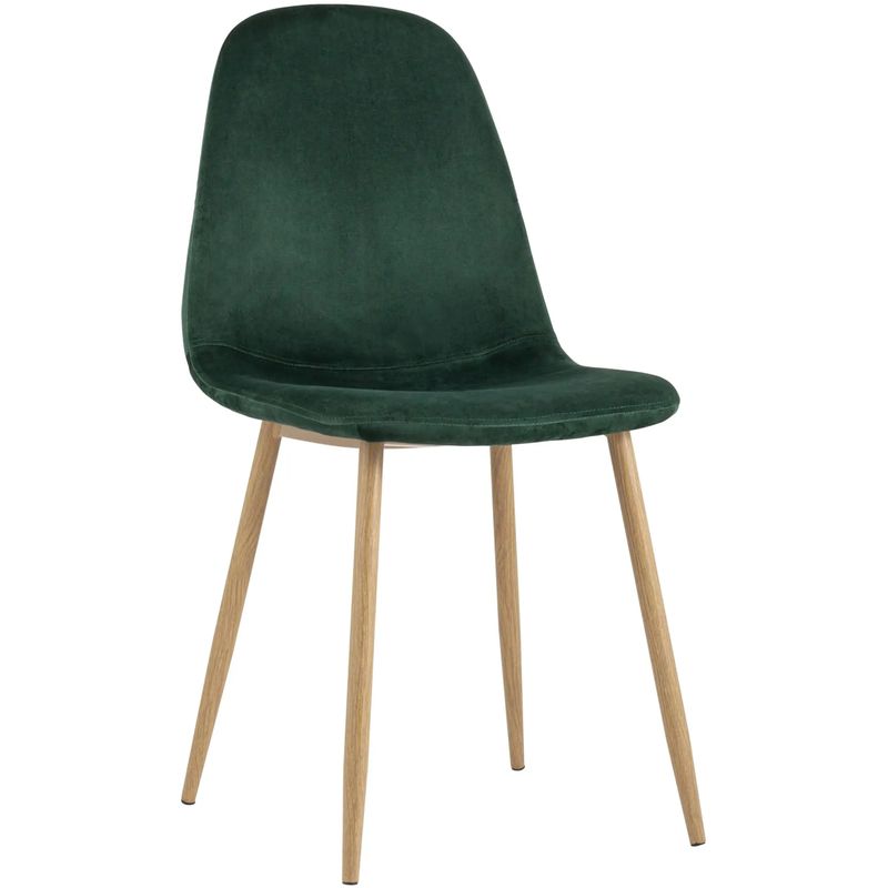 Стул Archie Chair Темно-Зеленый Велюр Зеленый Древесина Стул Archie Chair Темно-Зеленый Велюр Зеленый Древесина в Волгограде | Loft Concept