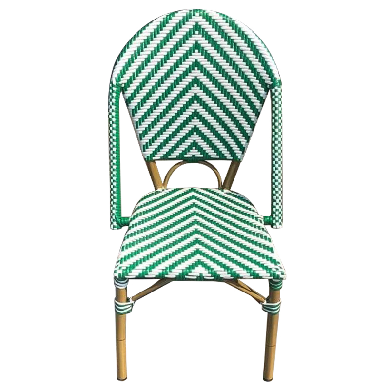 Стул ротанг Wicker Jerome Rattan Chair Green Зеленый Белый Древесина Стул ротанг Wicker Jerome Rattan Chair Green Зеленый Белый Древесина в Волгограде | Loft Concept