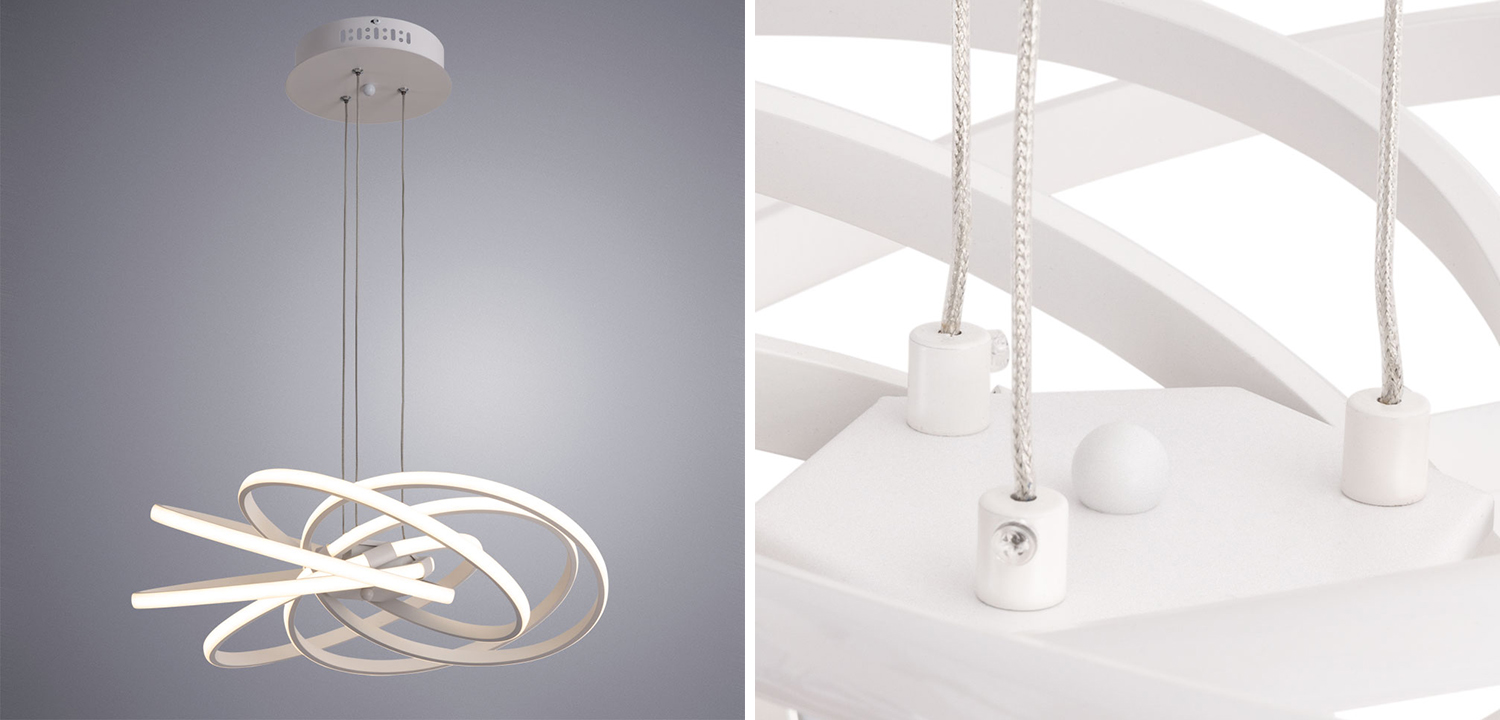 Люстра Campbell White Chandelier - фото