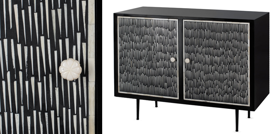Буфет инкрустированный Inlaid Bone Black and white Буфет инкрустированный Inlaid Bone Black and white - Loft-Concept в Волгограде