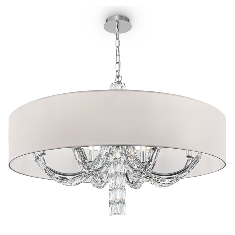 Люстра Damiana Chandelier 88 Белый Хром Люстра Damiana Chandelier 88 Белый Хром в Волгограде | Loft Concept