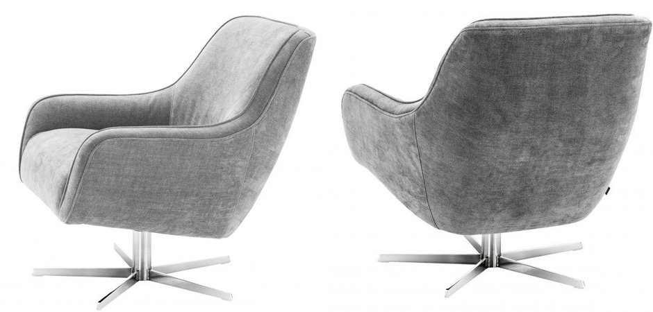 Кресло Eichholtz Swivel Chair Serena Grey Кресло Eichholtz Swivel Chair Serena Grey - Loft-Concept в Волгограде