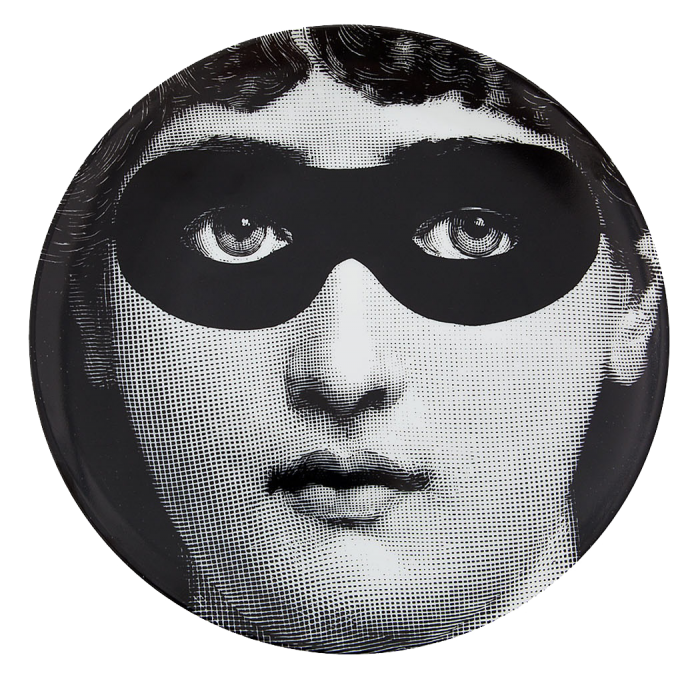 Декоративная тарелка Fornasetti 022 Черный Декоративная тарелка Fornasetti 022 Черный в Волгограде | Loft Concept