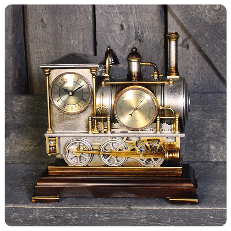 Часы Locomotive Clock Золотой Серебряный Часы Locomotive Clock Золотой Серебряный в Волгограде | Loft Concept