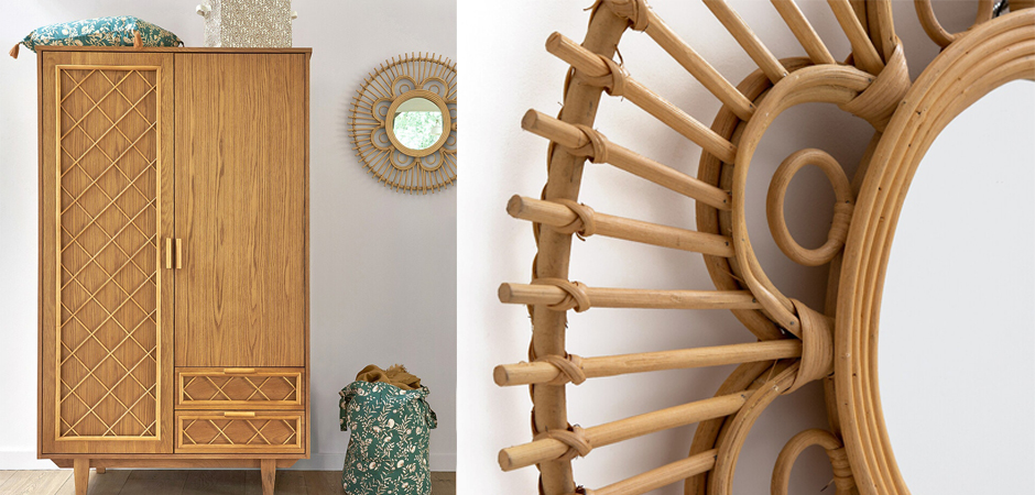 Зеркало Mirror Rattan Round D65 Зеркало Mirror Rattan Round D65 - Loft-Concept в Волгограде