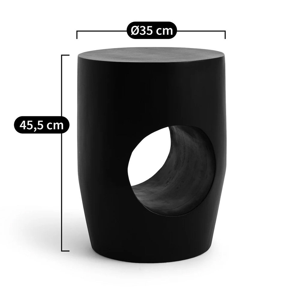 Приставной столик черного цвета AMORPHOUS в Волгограде