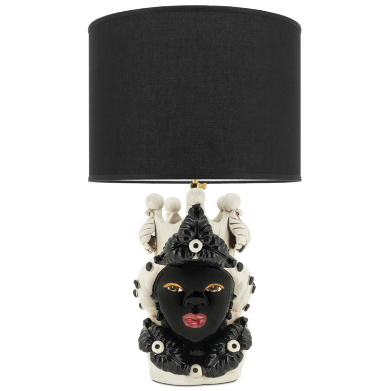Настольная лампа Table Lamp Moro Lady Eve Black Белый Черный Настольная лампа Table Lamp Moro Lady Eve Black Белый Черный в Волгограде | Loft Concept